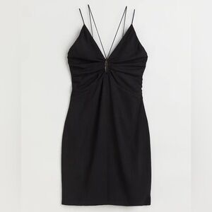 H&M Black Backless Dress